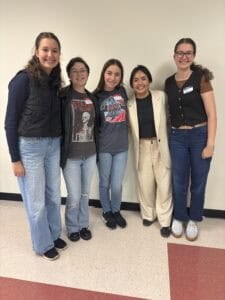Indian Valley students with Elizabeth