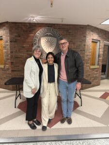 Jim Gill and Sherrel Rieger with Elizabeth.