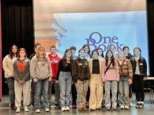 Newcomerstown students with Elizabeth