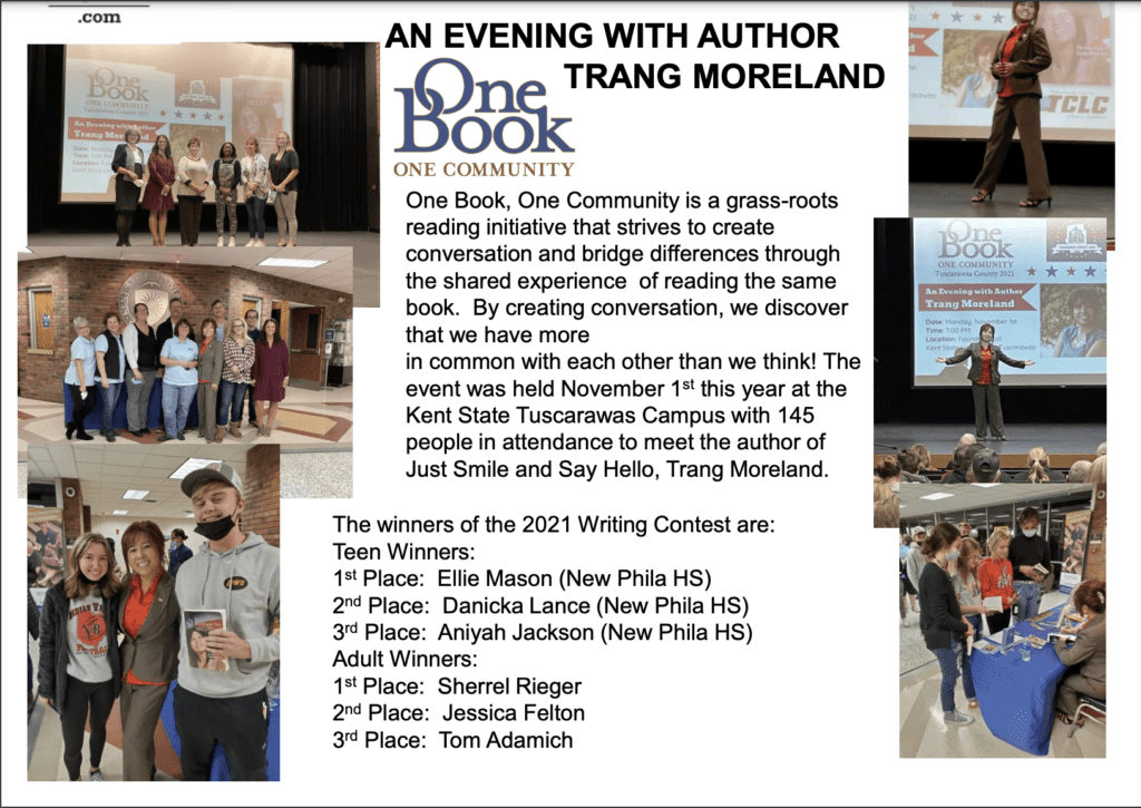 TCLC Winter Newsletter, One Book, One Community event picture collage