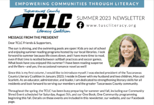 Image of the TCLC Summer 2023 Newsletter first page