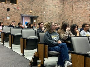 Teens in auditorium for Literacy Connection Day
